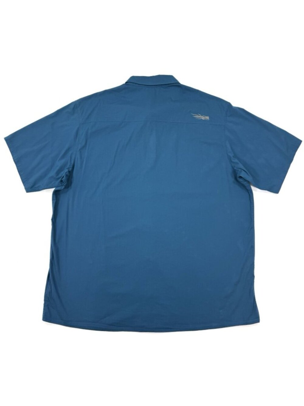 Sitka Mens Shop Shirt Short Sleeve Button Up Size 2XL Blue Outdoor Workwear - Picture 2 of 16